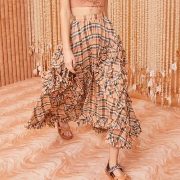 Ulla Johnson Jules Silk Blend CropTop and Annine Skirt US8 NWT - Picture 11 of 16